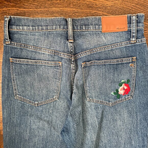 Madewell High-Rise Slim Boyjean - Embroidered Edition-Sz. 26 - Picture 10 of 15